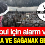 Valilik saat vererek uyardı, İstanbul için alarm verildi: Fırtına ve sağanak geliyor